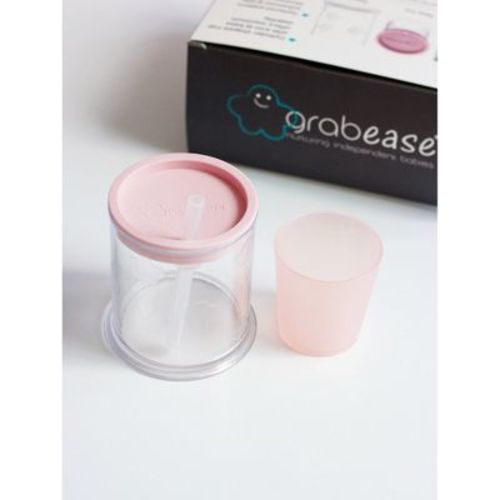 Grabease Sippy Cup Transition Sippy Cups for Baby Toddler, BPA-Free & Phthalate-Free for Baby & Toddler, 4-oz, Blush