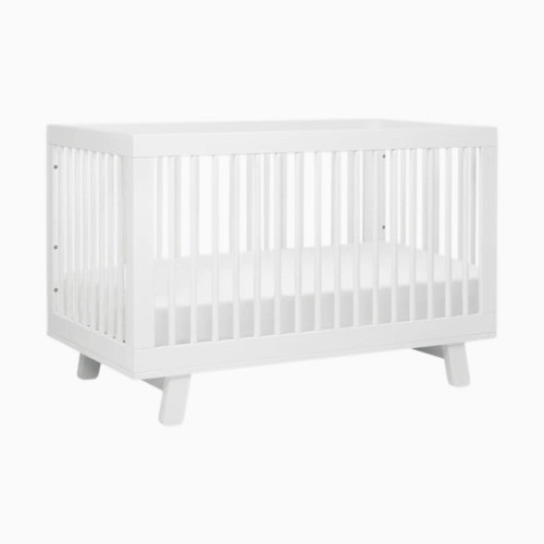 Hudson 3-in-1 Convertible Crib with Toddler Bed Conversion Kit - White