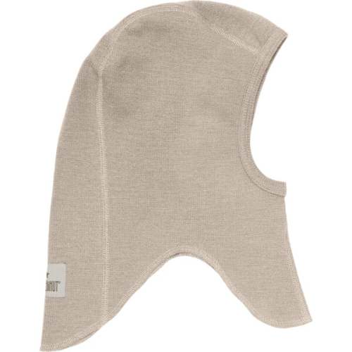 Merino Wool Rib Baby Balaclava, Camel Melange - HutteliHut | Maisonette