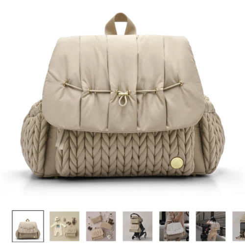 Levy diaper Backpack Beige