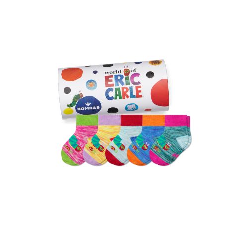 Baby Eric Carle Lightweight Calf Sock 5-Pack Gift Box