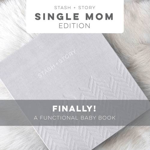 SINGLE PARENT 10 year baby book, Modern baby book, baby book from pregnancy to age 10, pregnancy journal, baby gift, school memory book.