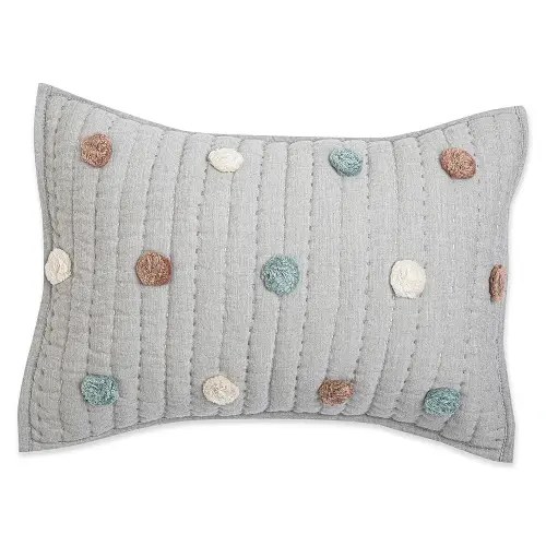 Crane Baby Decorative Quilted Pillow, Rainbow