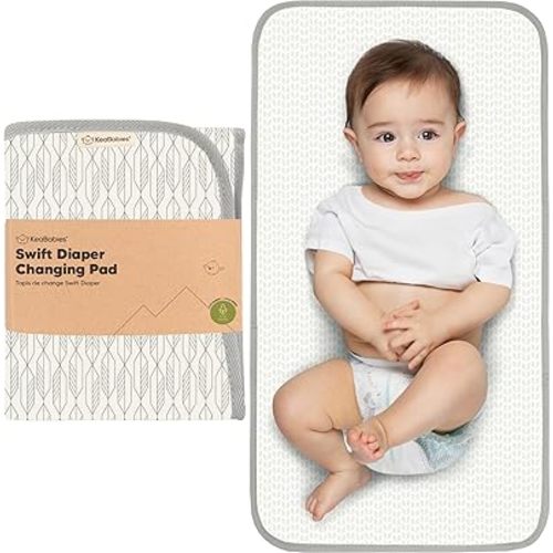 Portable Diaper Changing Pad - Waterproof Foldable Baby Changing Mat - Travel Diaper Change Mat - Lightweight Changing Pads for Baby - Baby Changer - Machine Washable (Prism)