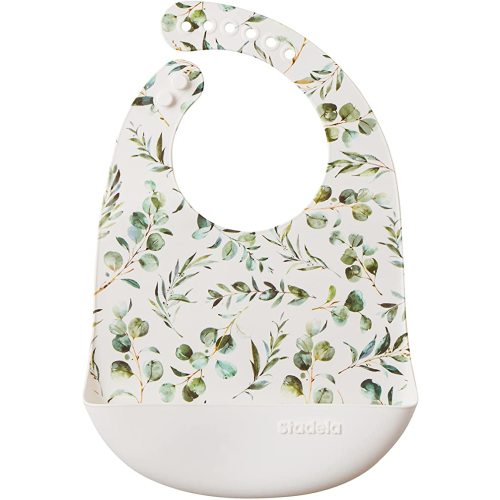 Stadela Baby Silicone Feeding Bib, Waterproof Adjustable, Unisex for Baby Boy or Girl - Oliver