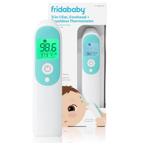 3-in-1 Ear, Forehead + Touchless Infrared Thermometer – Frida | The fuss stops here.