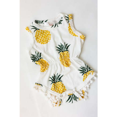 Pineapple Pom Pom Romper