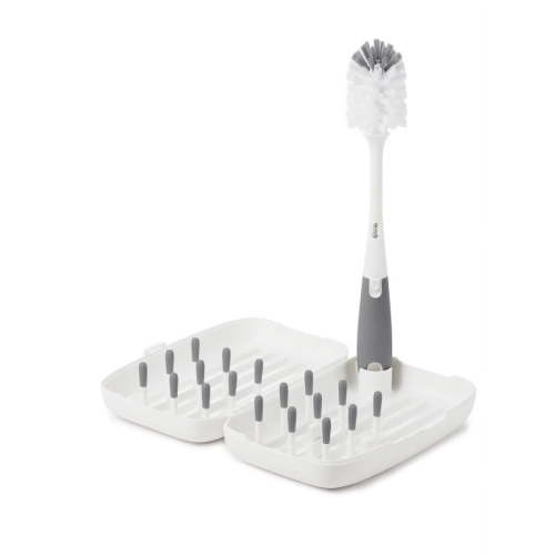 OXO Tot On-The-Go Drying Rack with Bottle Brush - Gray