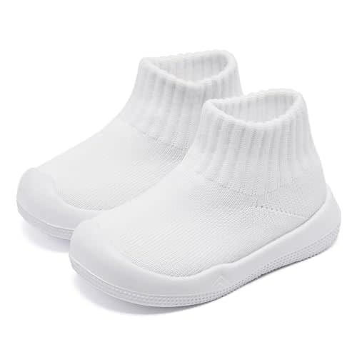 Eashi Baby Boy Girl Non-Skid Indoor Infant Walking Shoes Breathable Warm Elastic Sock Shoes with Memory Sole Protect Toes Outdoor Sneakers