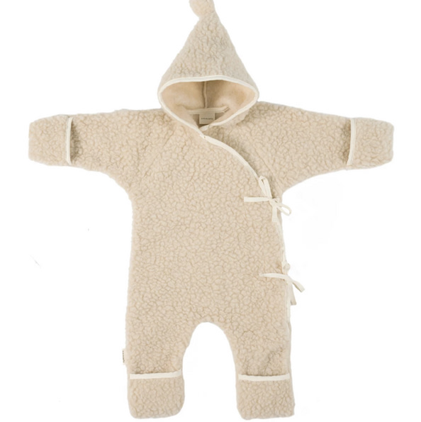HARRODS X BINIBAMBA MERINO WOOL SNUGGLESUIT BABY ROMPER
