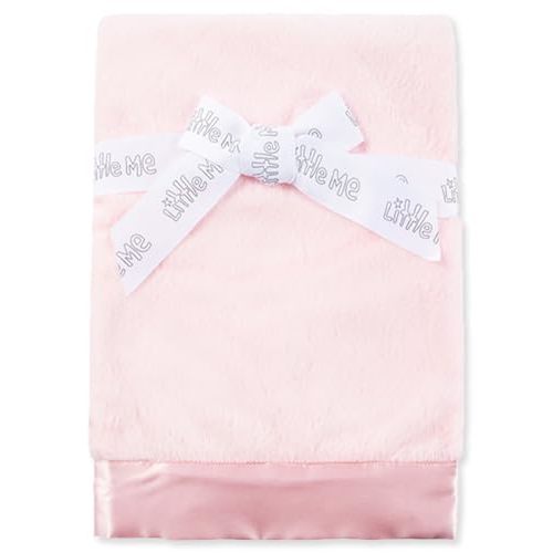 Little Me Blankets for Baby, Plush Swaddling Receiving Blanket, 30 x 27 Inches
