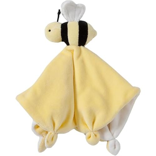 Burt's Bees Baby Baby Plush Toy Lovey, Hold Me Bee Stuffed Security Blanket, Infants Comfort Object, Made with Organic Velour Shell with Polyester, Sunshine Color, Size 12x12x3 Inches