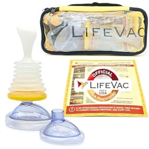 LifeVac Choking Rescue Device for Kids and Adults | Portable Airway Assist & First Aid Choking Device | Home Kit