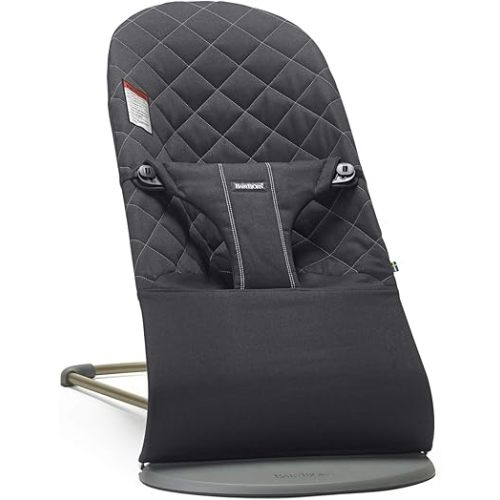 BabyBjörn Bouncer Bliss, Cotton, Black (006016US)