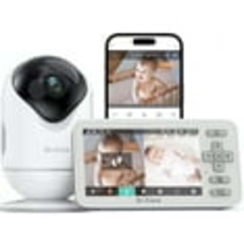 Dr.Care VistaView Lite Smart Wifi Baby Monitor – 4" 720P Split Screen, 1080P Camera, App Control, Motion Alerts