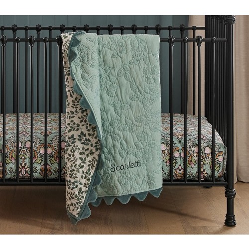 Chris Loves Julia Floral Vines Baby Quilt