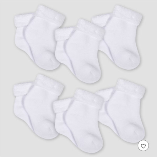 Gerber 8-Pack Wiggle-Proof Jersey Ankle Socks