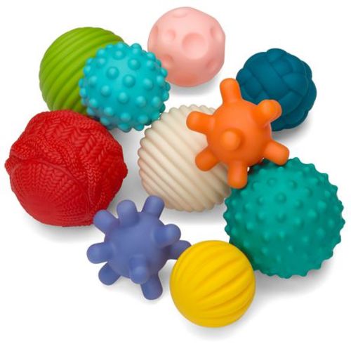 Infantino Textured Multi Ball Set, 6 months and up