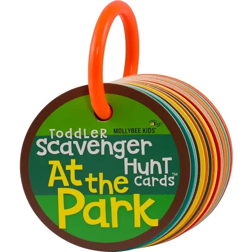 MOLLYBEE KIDS Toddler Scavenger Hunt Cards at Home, Toddler Games, Gifts for Ages 2, 3 (Toddler Scavenger Hunt Cards at The Park)