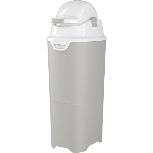 Foundations Tall Diaper Pail with Airtight Lid - Durable & Odorless Diaper Disposal, Large Capacity, Holds up to 60 Newborn Diapers, Refill with Any Bags - Gray