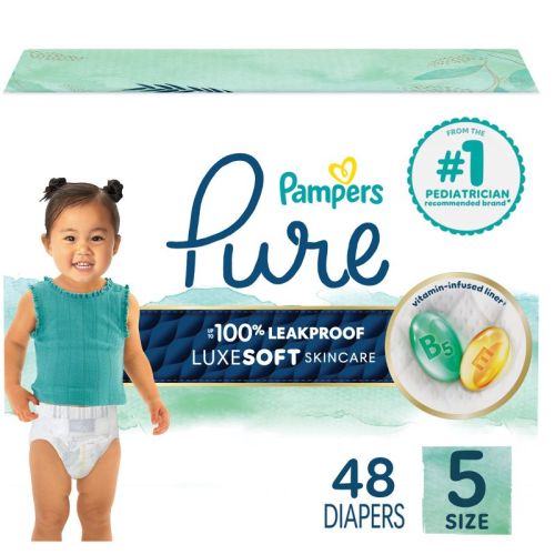 Pampers Pure Protection Diapers - (Select Size and Count)
