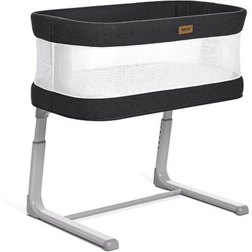 Electric Baby Bassinets Bedside Sleeper, Auto Rocking Bassinet with Comfy Mattress for Newborn, Portable Bassinets Crib for Infant, Adjustable Height, Breathable Mesh