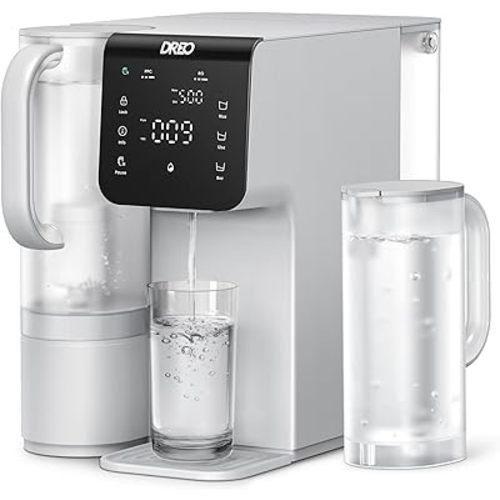 Dreo Reverse Osmosis Water Filter Countertop, 7-Stage RO Filtration System, Installation-Free, Reduce TDS, Water Purifier with Portable Pitchers for Home, Kitchen, 3:1 Pure to Drain, WF511 Upgraded