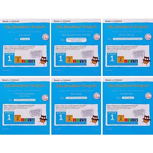 Julia Donaldson's Songbirds Read with Oxford Phonics 36 Books Collection Set (Stage 1 - 4) Paperback – January 1, 2020