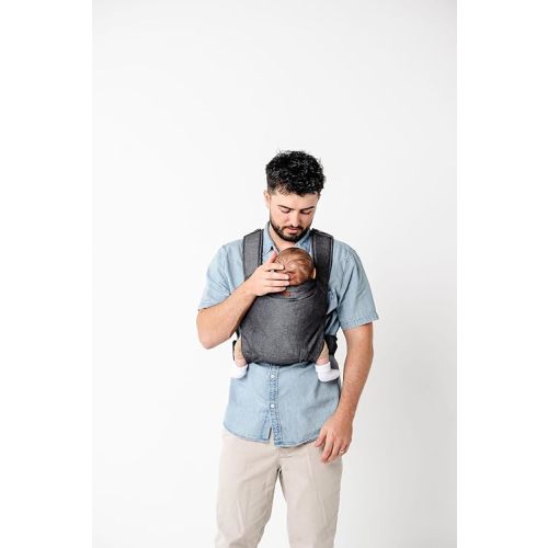 Happy! Original Baby Carrier – Lightweight Ergonomic Soft Structured Carrier for Newborns to Toddlers (7–45 lbs), Adjustable Fit, Breathable Linen, Front & Back Carry