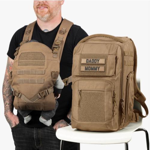 Everyday Diaper Backpack + Baby Carrier Bundle by Tactical Baby Gear