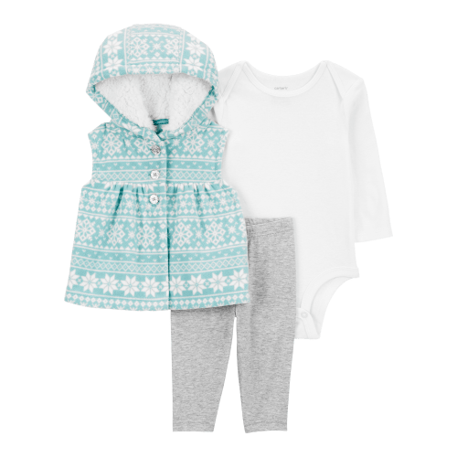 Baby 3-Piece Fair Isle Little Vest Set - Carter's | Carter's