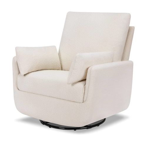 DaVinci Juno Swivel Glider in Ivory Boucle, Greenguard Gold & CertiPUR-US Certified