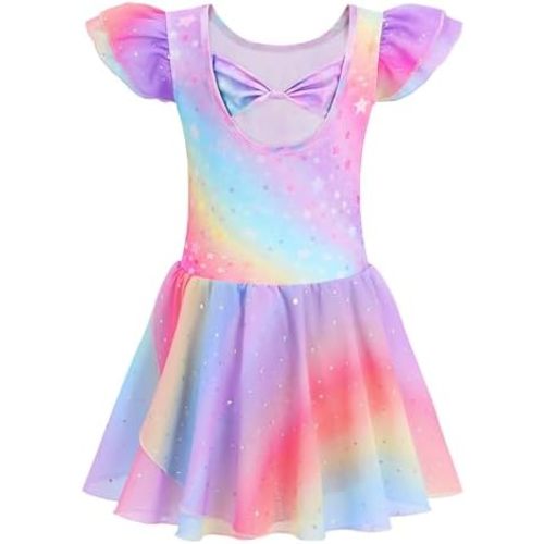Mecceos Ballet Leotards for Girls Toddler Dance Dresses Ballerina Outfits