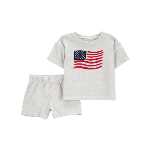 Baby 2-Piece American Flag Tee & Short Set - Carter's | Carter's
