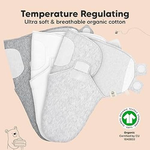 3-Pack Organic Baby Swaddle Sleep Sacks - Swaddles for Newborns, Infant 0-3 Months, Baby Girls, Boys, Soft & Snug Newborn Sleep Sack, Nursery Swaddling Blankets, Easy to Use (Nordic) : Amazon.com.au: Baby