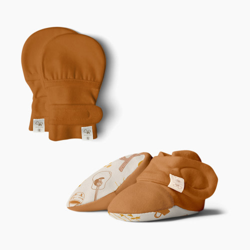 Goumi Kids Canyon Collection Mitts & Boots - Adobe, 0-3 Months