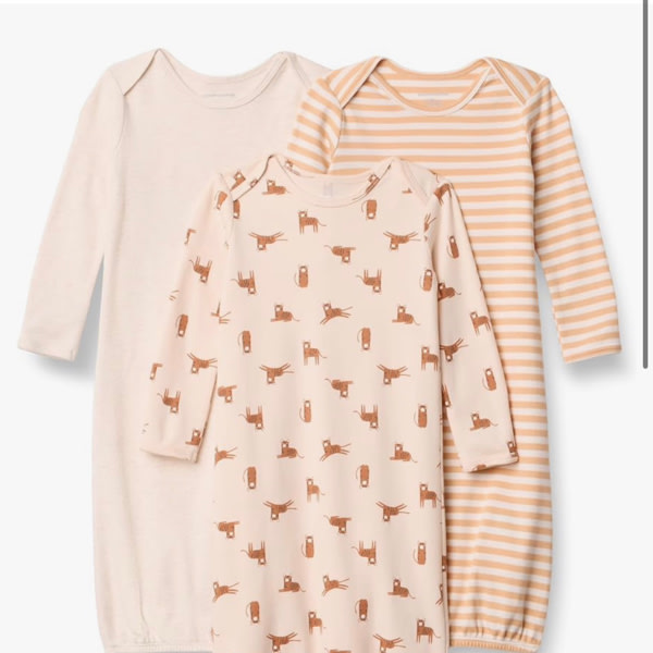 Amazon Essentials Unisex Babies' Long Sleeve Cotton Sleeper Gown