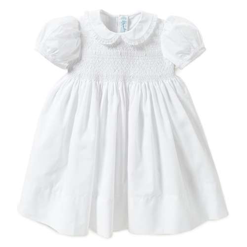 Feltman Brothers Baby Girls Smocked Lace-Detailed Dress