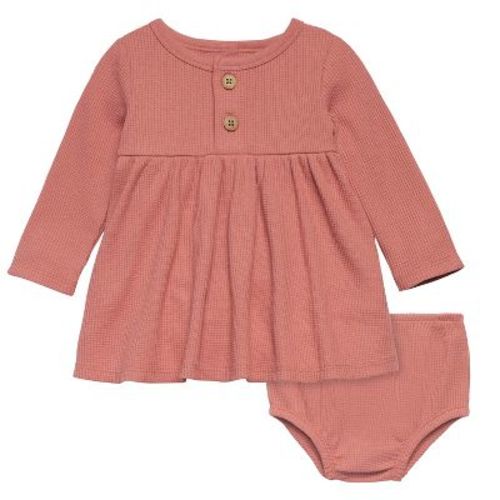 Modern Moments™ By Gerber Baby Girls' 2-piece Dress Set, Medium Sky, 12 Months
