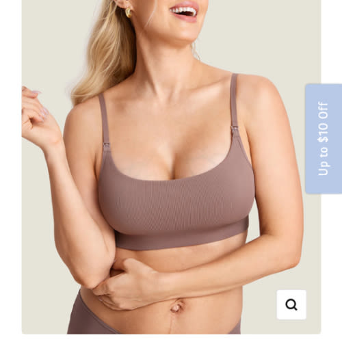 Ribbed Scoop Nursing Bralette