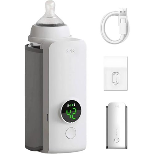 Portable Baby Bottle Warmer,Baby Bottle Warmer Portable Travel,Bottle Warmer on The Go Portable,Car Bottle Warmer,Battery Operated Bottle Warmer,Cordless Bottle Warmer for Outdoor