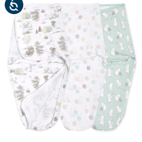 essentials easy swaddle wrap quick change 3 pack TOG 1.0