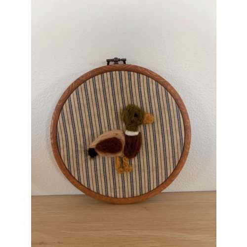 Hand Felted Mallard Duck - Nursery Decor, Baby Room, Toddler Room, Kids Room, Baby Shower Gift, Wall Decor, Heirloom
