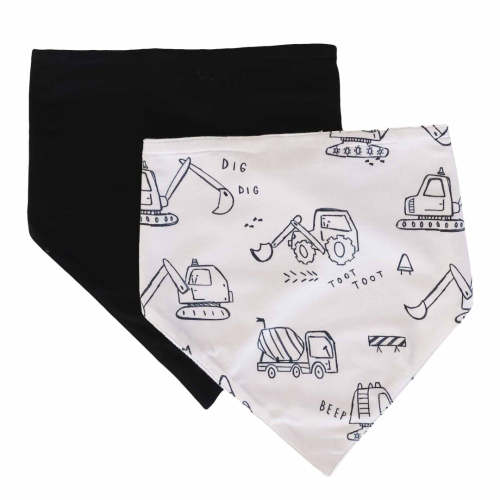 Doodle Dozers 2pc Bandana Bibs