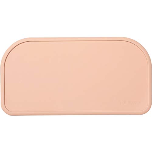 Nightingale Baby Silicone Placemat - Feeding Table Mat for Babies, Toddlers, Kids - Compatible with IKEA ANTILOP Highchair - Non-Slip with Spill-Proof Edge - Food-Safe and Dishwasher-Safe (Beige)