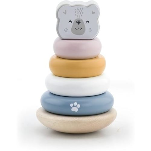 The Original Toy Company PolarB Wood Toy - Polar Bear Stacker