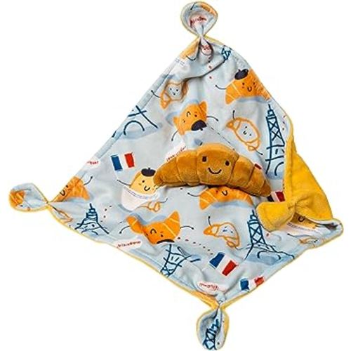Mary Meyer Sweet Soothie Lovey Security Blanket, 10 x 10-inches, Croissant