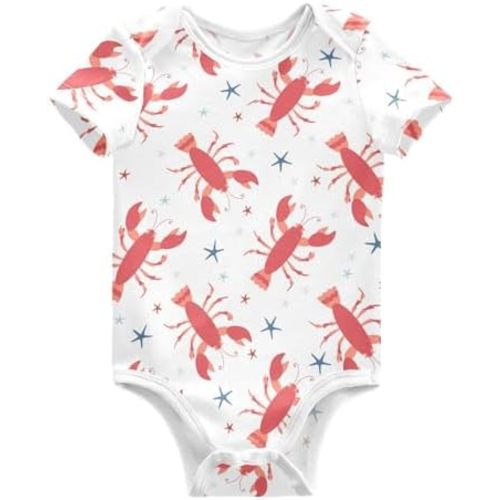 Ollabaky Unisex Baby Bodysuits Short-Sleeve Cotton Baby Clothes for Girls Boys 0-24 Months