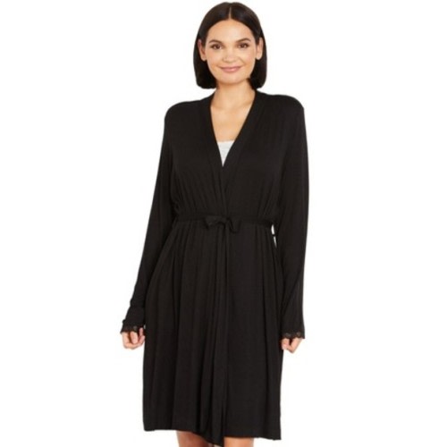 Motherhood Maternity Lace Trim Sleep Nursing and Maternity Robe
