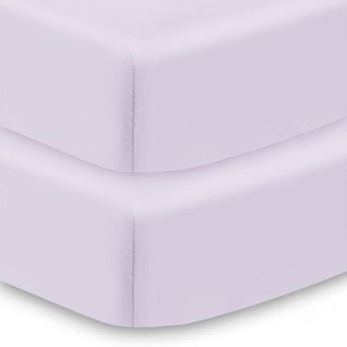 Breathablebaby All-in-one Fitted Sheet & Waterproof Cover, For 52" X 28" Crib Mattress (2-pack), Lavender : Target